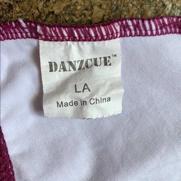 RASPBERRY DANZCUE DANCE LEOTARD - Picture 4 of 4